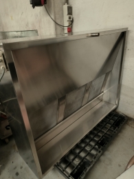 Rvs afzuigkap - 172x141 cm